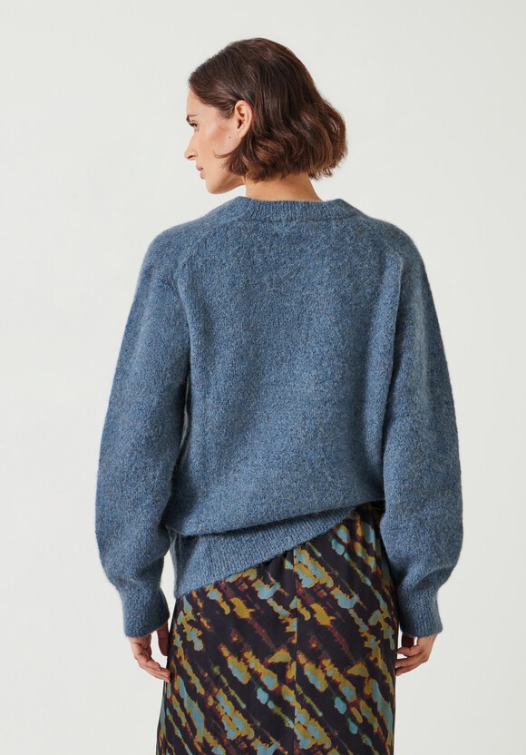 Lacey V Neck Alpaca Blend Jumper