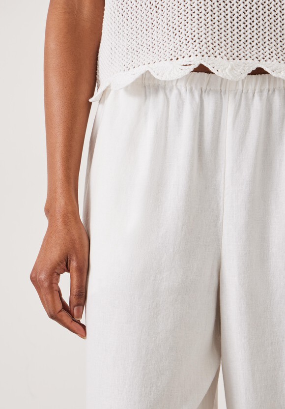 Melissa Linen Wide Leg Trousers