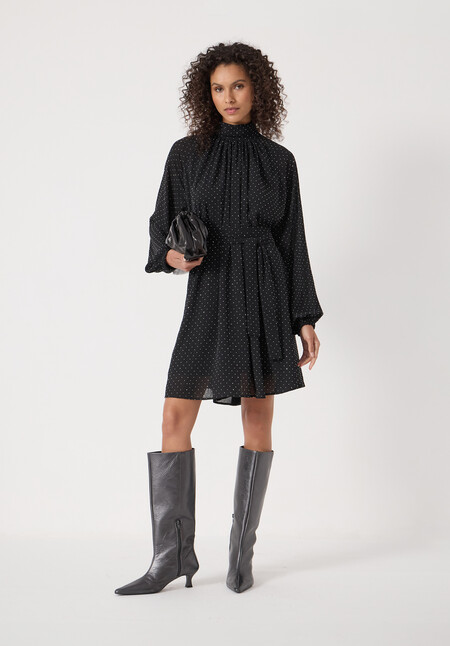 Diamante Chiffon Mini Dress