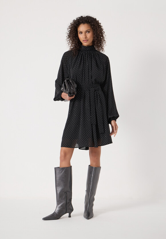 Diamante Chiffon Mini Dress