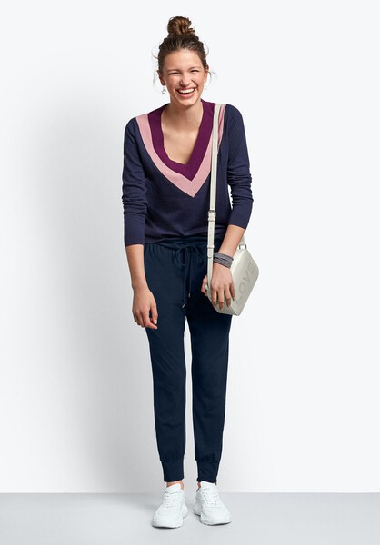 Deep V Knitted Top