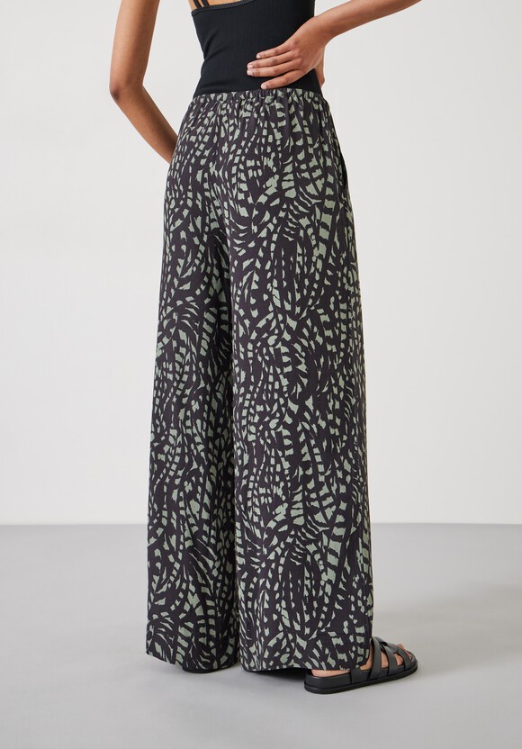 Layla Print Tie Waist Trousers