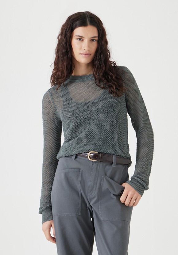 Soft Mesh Knitted Jumper