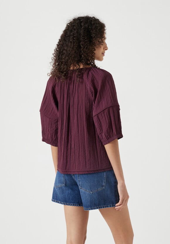 Mae Crinkle Balloon Sleeve Blouse Mae Crinkle Balloon Sleeve Blouse
