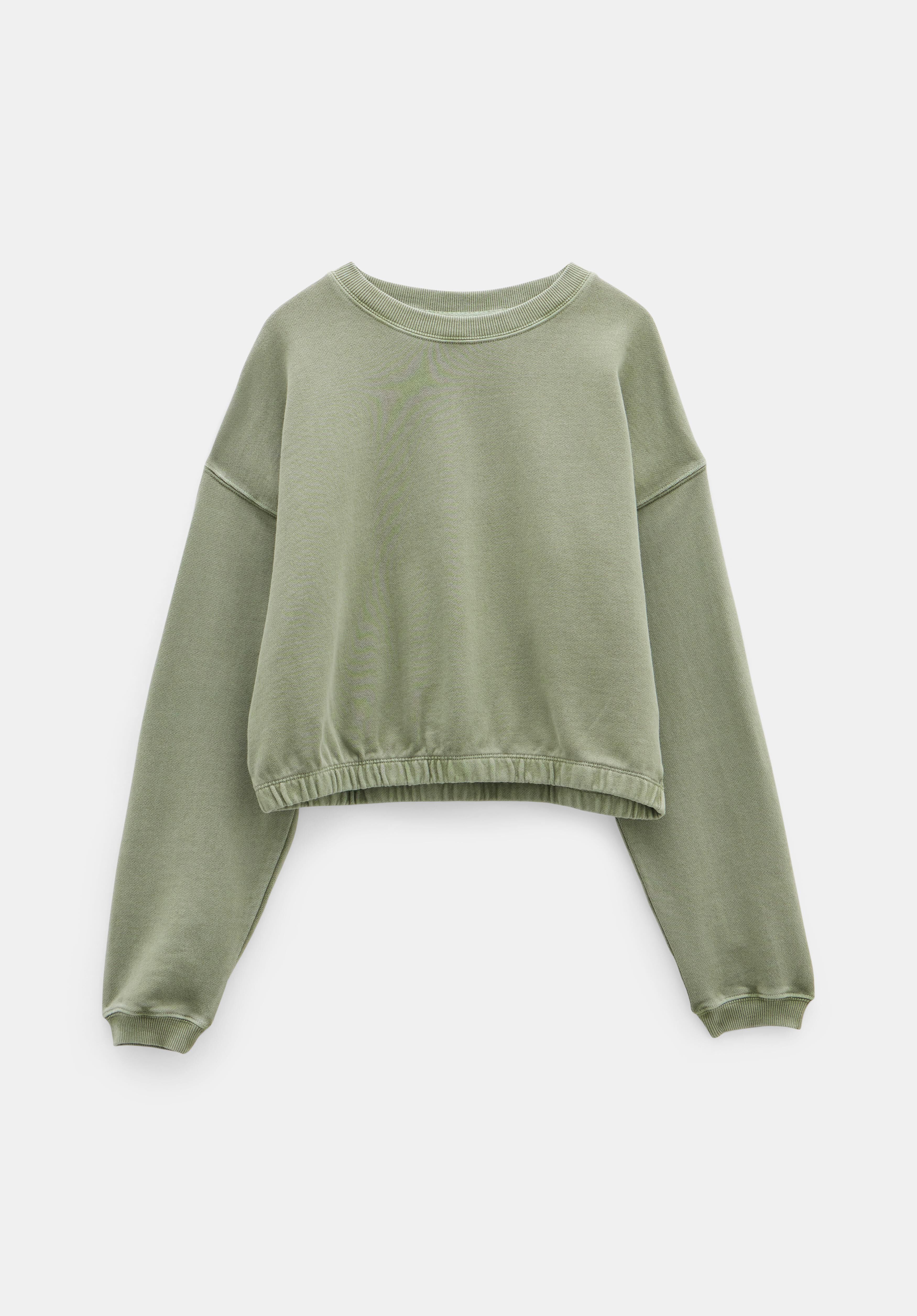 【yo BIOTOP】Cropped sweat shirt Fleece Cropped Sweatshirt – Urban Planet