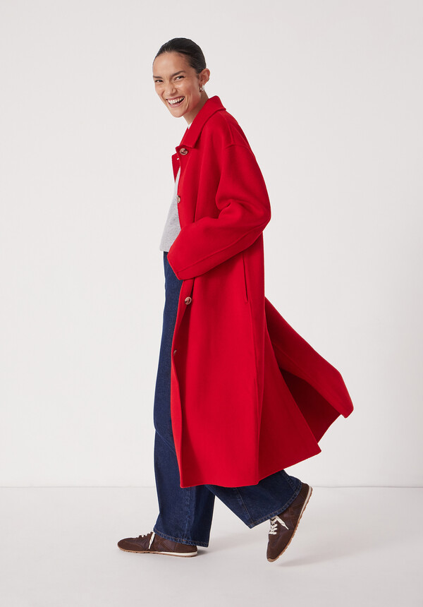 Edie Pure Wool Double Faced Coat
