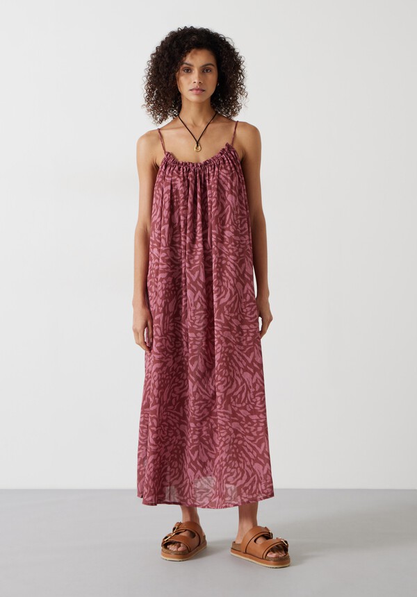 Cally Oversized Cotton Slip Beach Dress