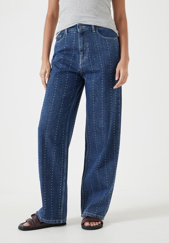 Rhinestone Stripe Jeans