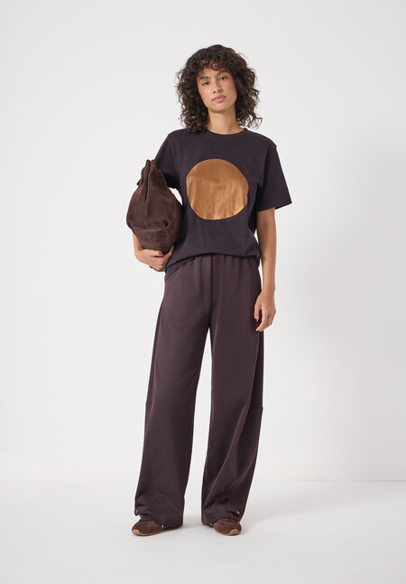 Metallic Graphic Cotton T-Shirt