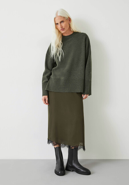 Danielle Split Back Wool Jumper