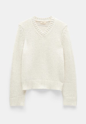 Marra High V Neck Knitted Jumper
