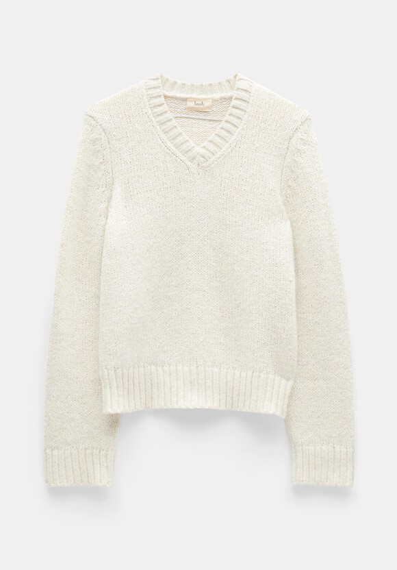 Marra High V Neck Knitted Jumper