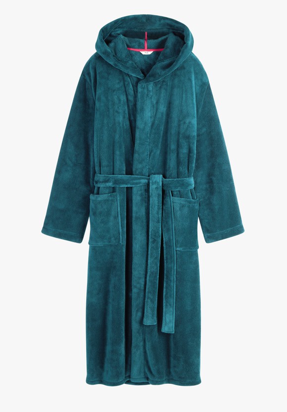 Fluffy Hooded Dressing Gown