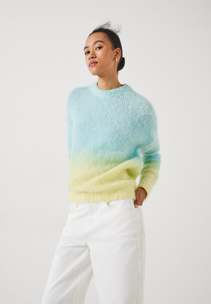 Manuela Tie Dye Ombre Mohair Blend Jumper