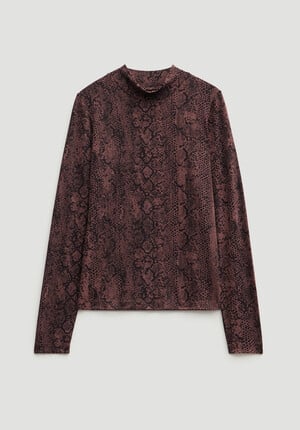 Printed Long Sleeve Top