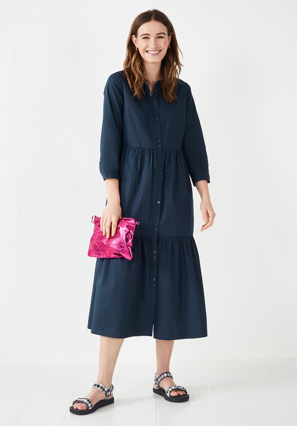 Cersie Cotton Poplin Midi Dress