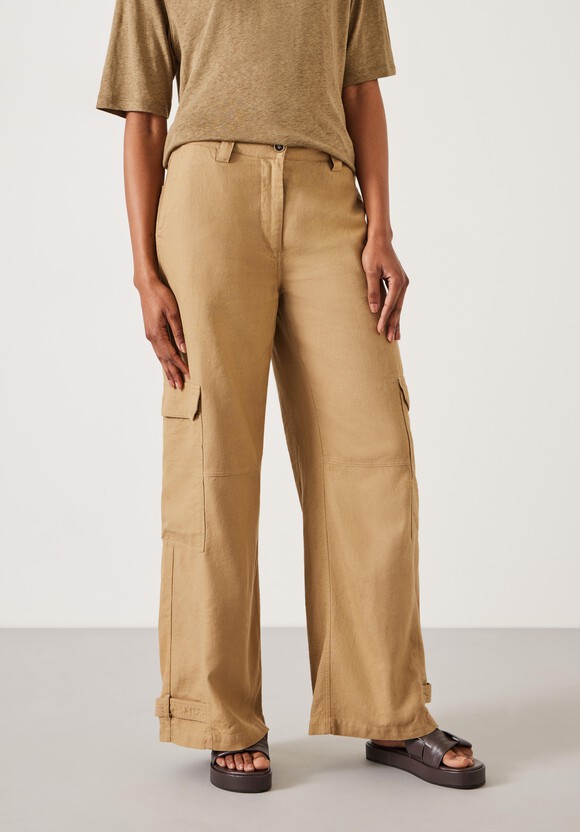 Nova Linen Cargo Trousers