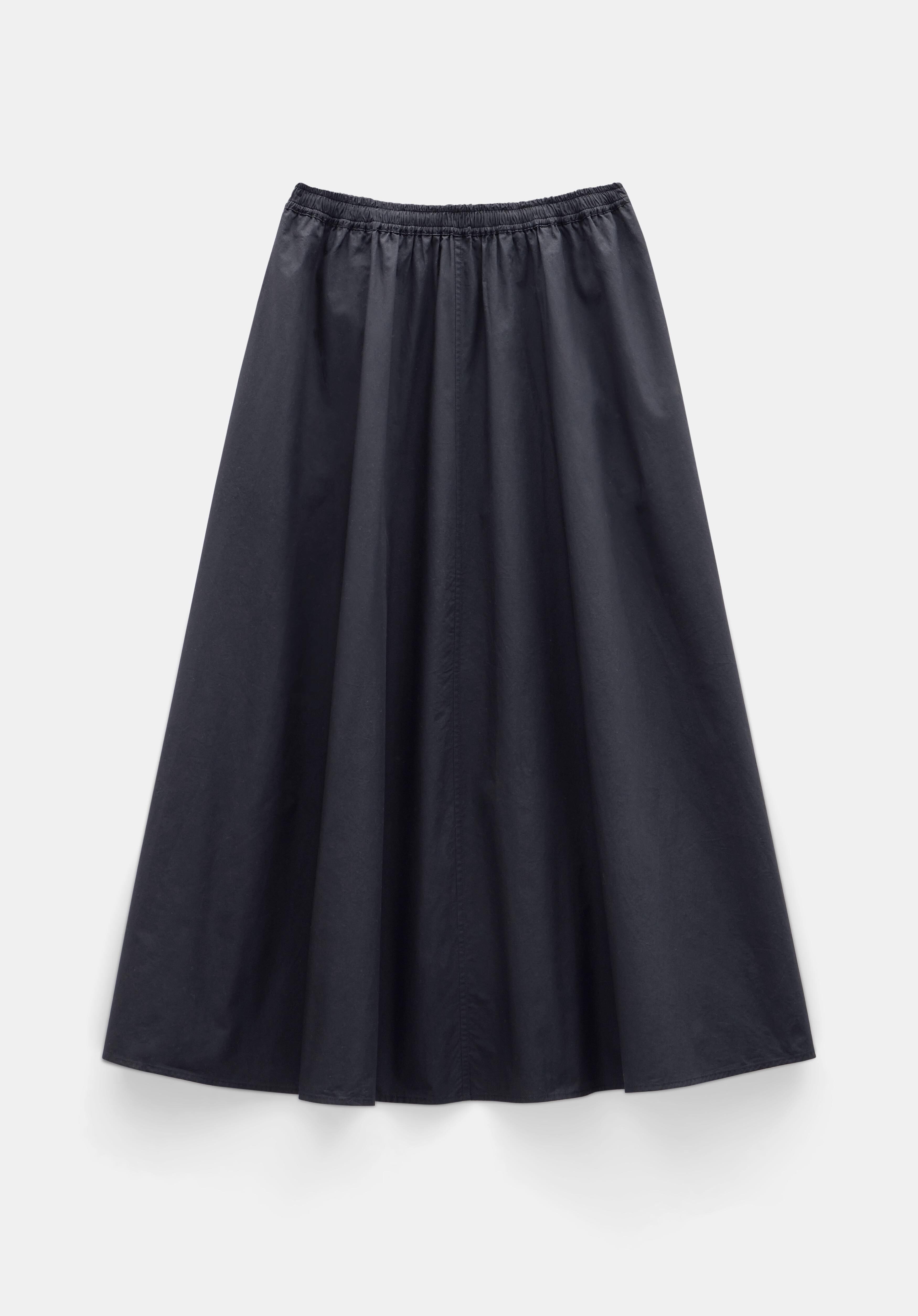 Ishani Maxi Poplin Skirt Black hush