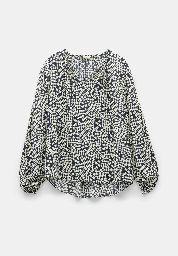 Hartley Gathered Sleeve Printed Top