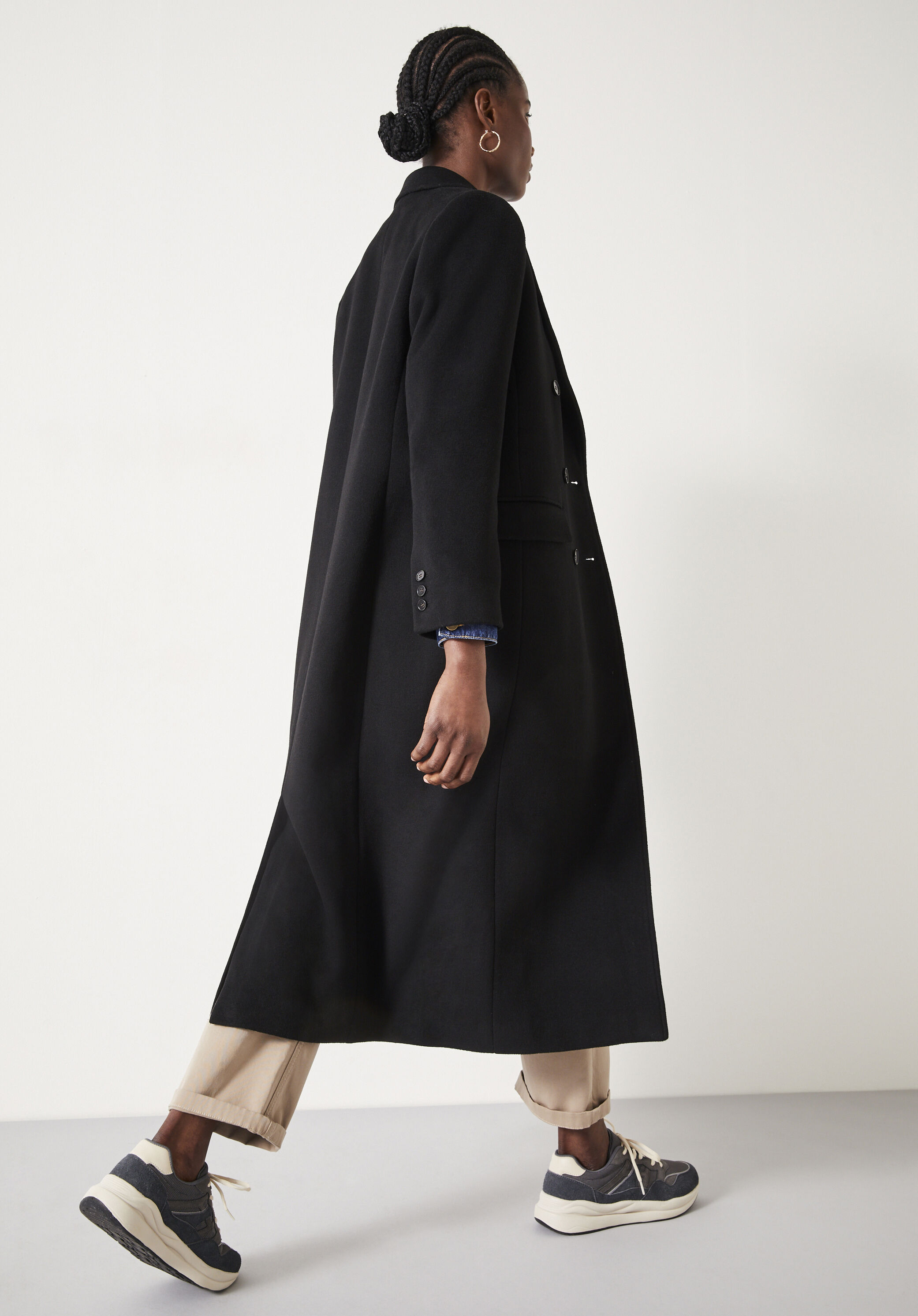 Hush astrid wool coat 2025 black
