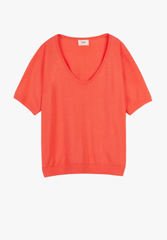 Fern Linen Knitted T-Shirt
