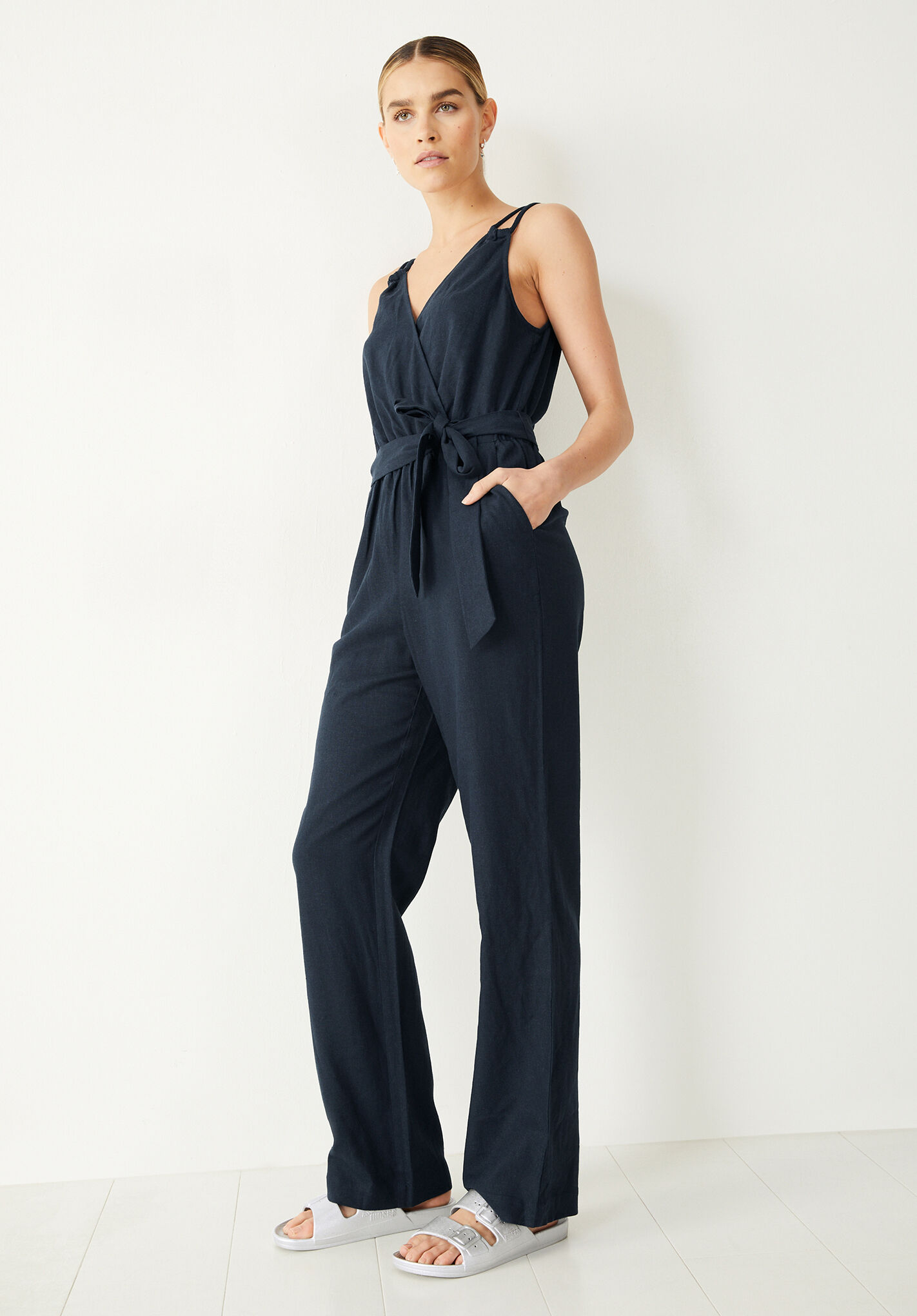 H&m outlet navy jumpsuit