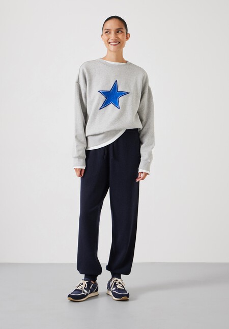 Embroidered Star Relaxed Sweatshirt