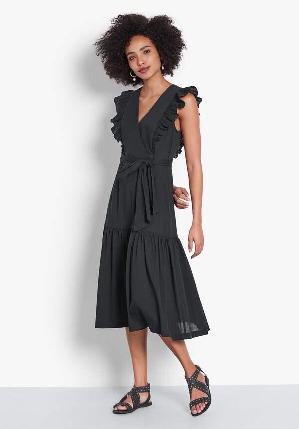 Liely Ruffle Cotton Dress