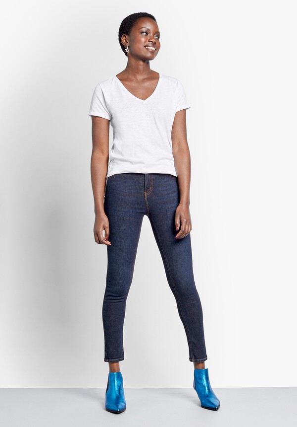 Cotton Slub V Tee