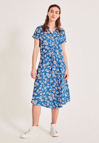 Hattie Printed Shirt Dress