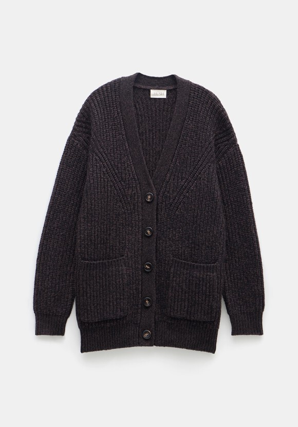 Peggy Oversized Wool Blend Cardigan