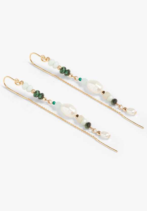 Azalea Semi Precious Threader Earrings