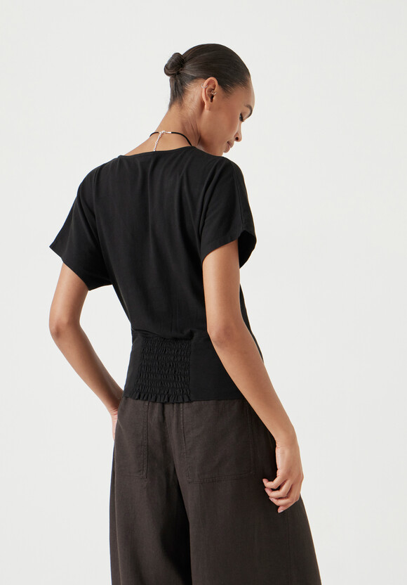 Grown On Sleeve V Neck T-Shirt