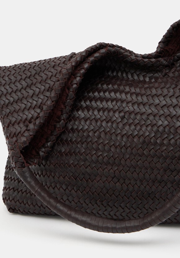 Leather Weave Tote
