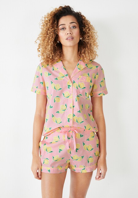 Isla Printed Cotton Pyjama Set