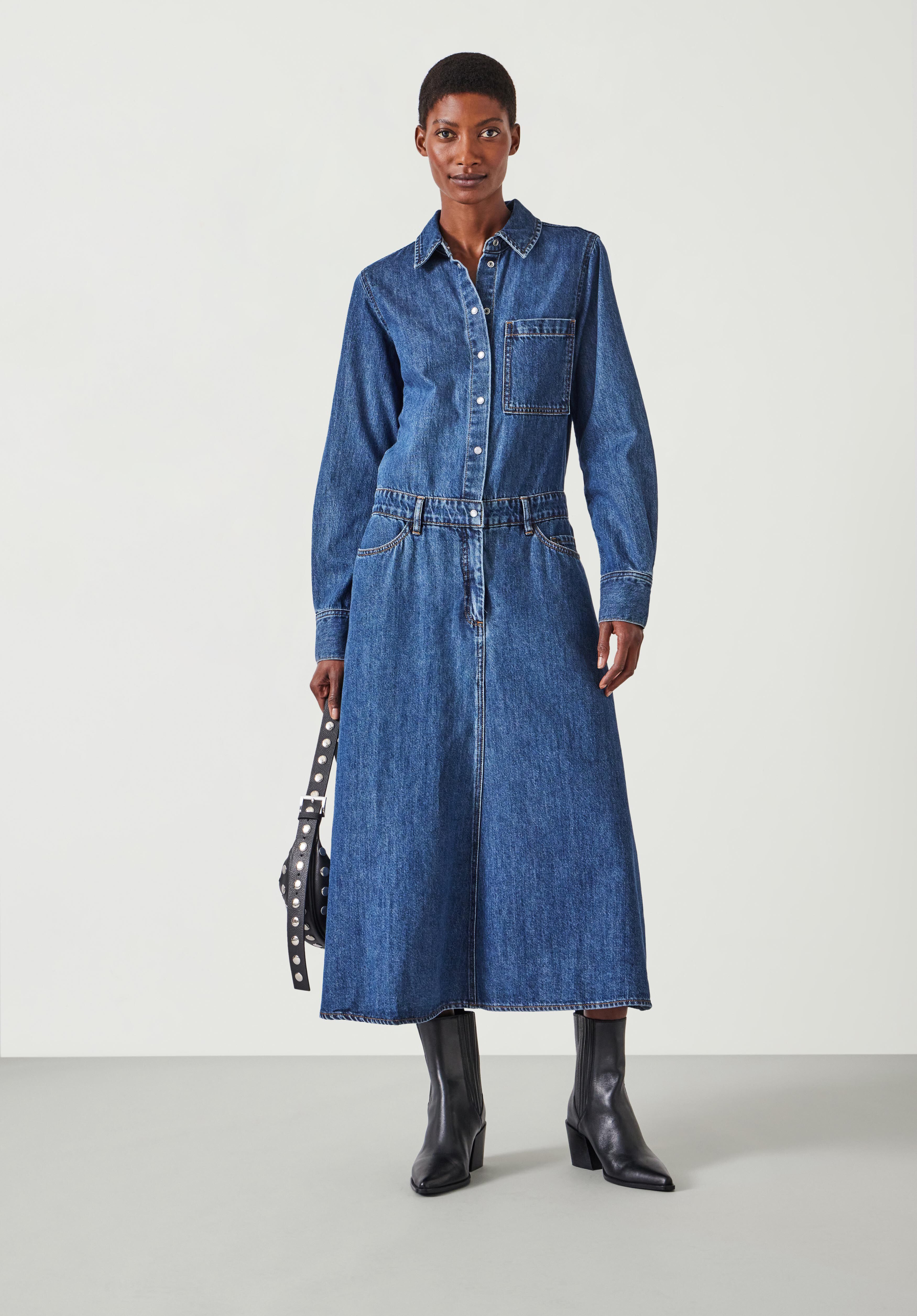 Light denim dress uk shop