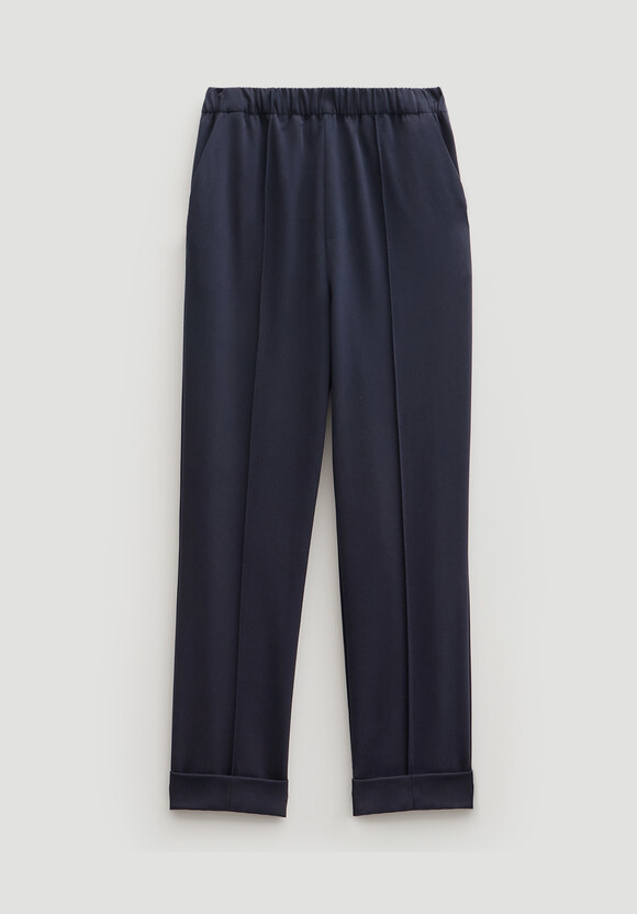 Slim Pull On Suit Trousers