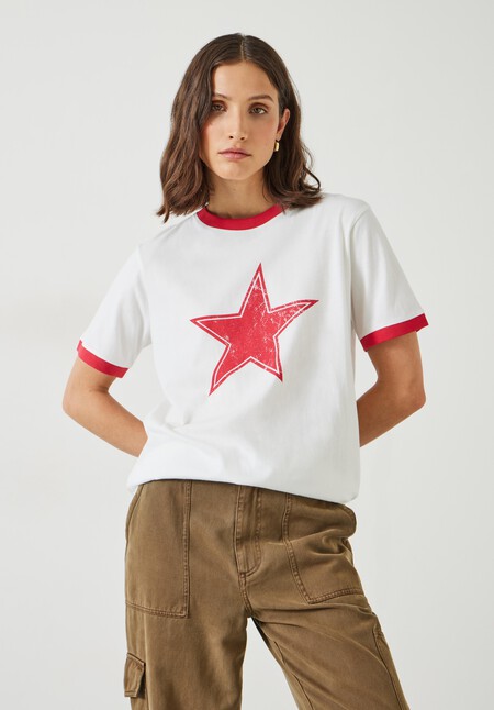 Shaan Star Ringer T-Shirt