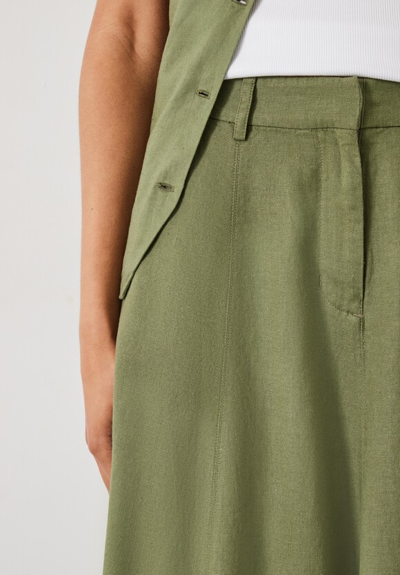 Juliah A-Line Linen Maxi Skirt