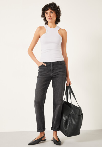 Racer Ribbed Tank Top