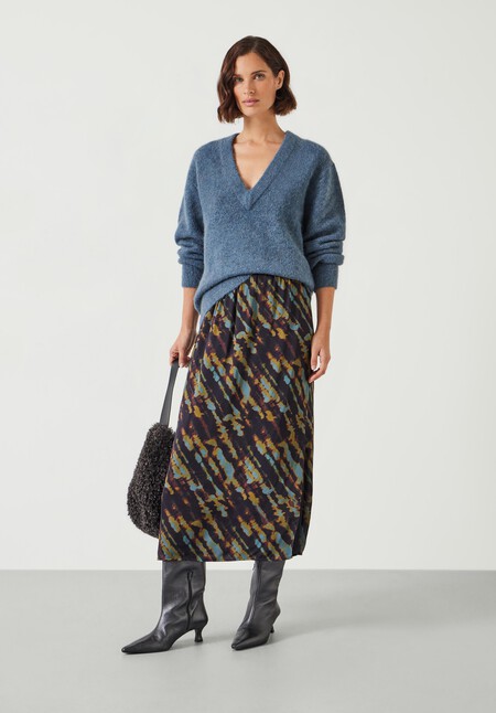 Lacey V Neck Alpaca Blend Jumper