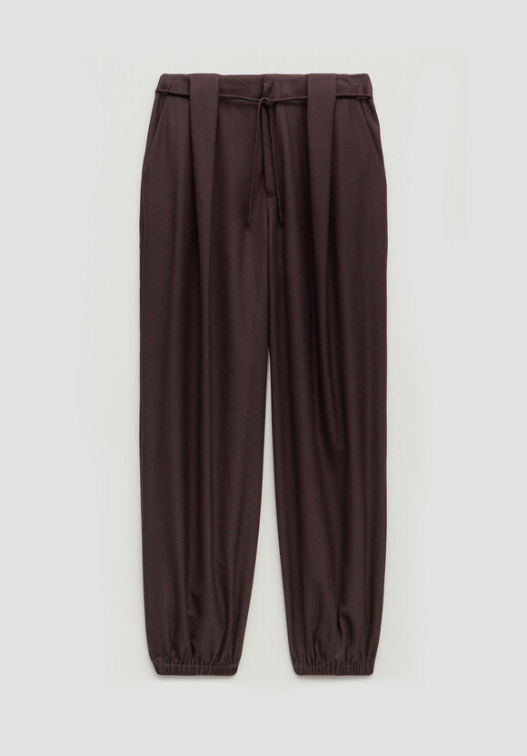 Adena Bubble Hem Wool Blend Trouser Adena Bubble Hem Wool Blend Trouser
