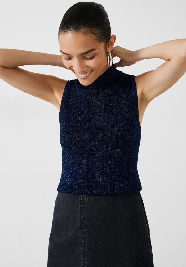 Kerrie Metallic Knitted Vest