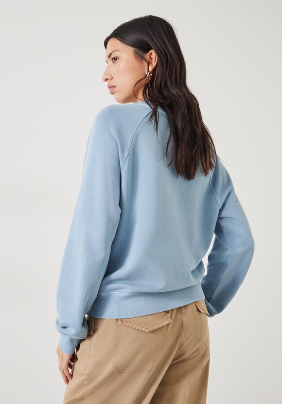 Amayah Cotton Ruffle Detail Sweatshirt