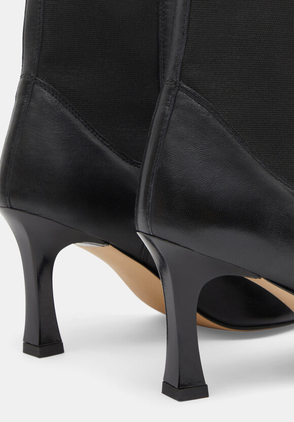 Leather Chelsea Stiletto Boots