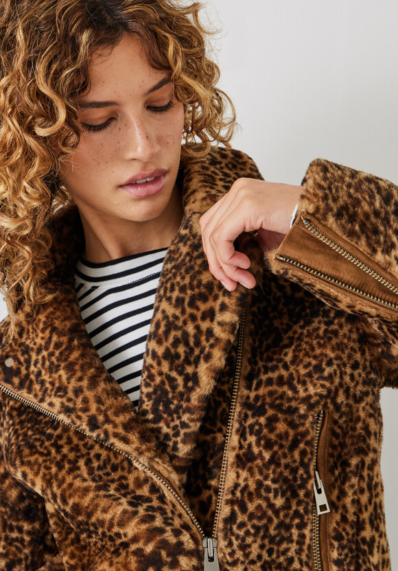 Leopard Shearling Jacket