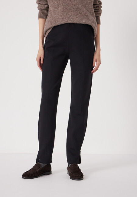 Slim Ponte Zip Detail Trouser
