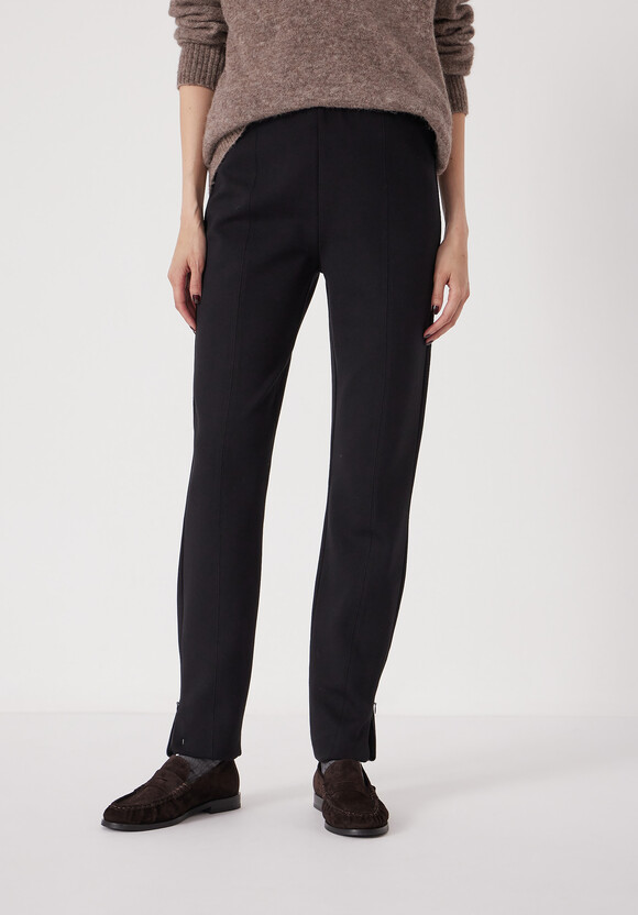 Slim Ponte Zip Detail Trouser