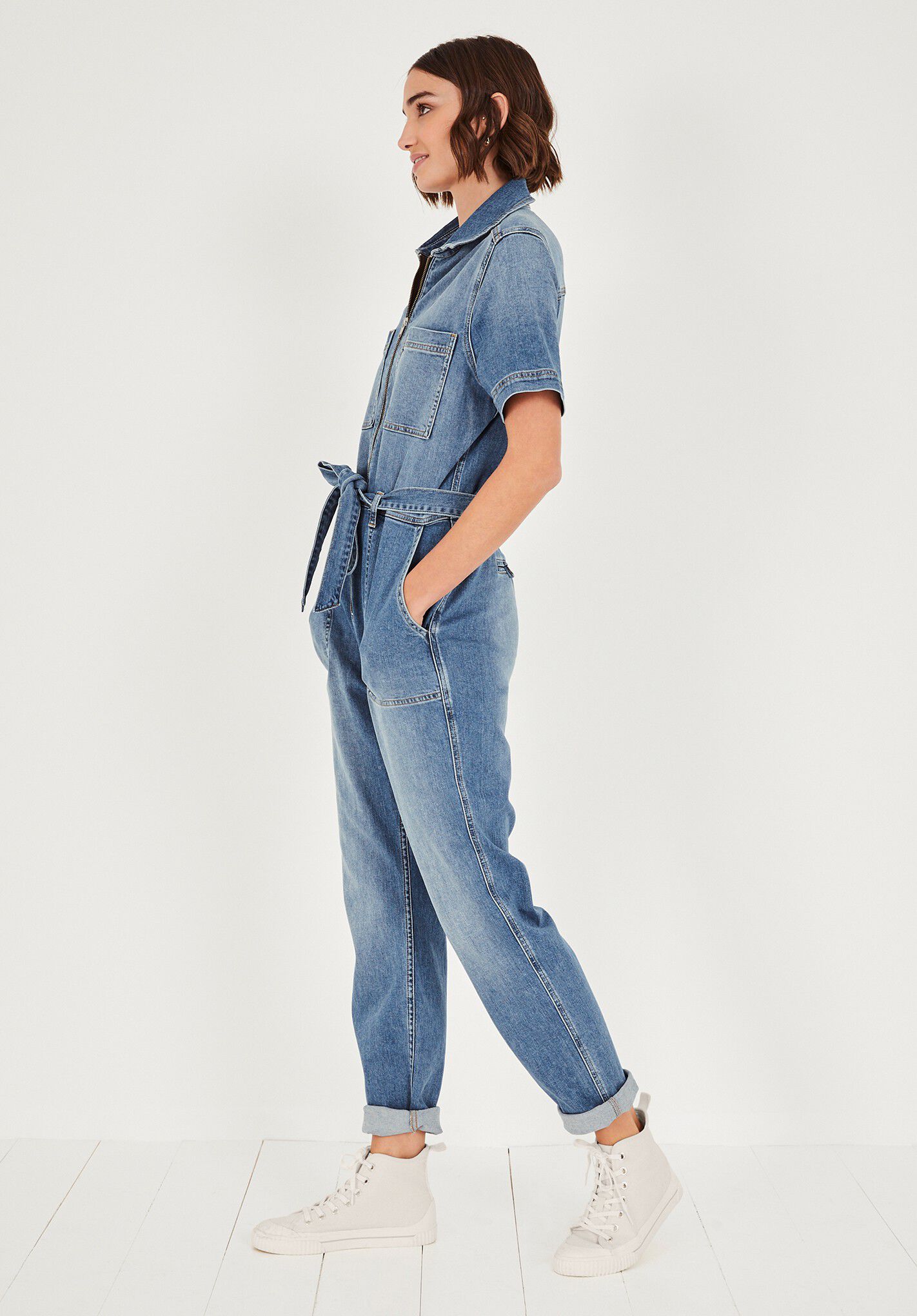 Hush denim jumpsuit clearance