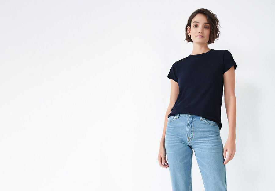 Slim Fit Slub Crew T-Shirt